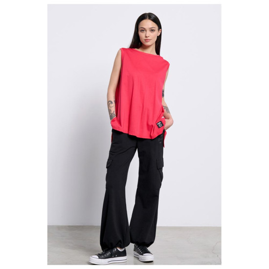 Bodytalk Γυναικείο παντελόνι φόρμας High-Waisted Cargo Pants